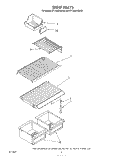 SHELF Diagram and Parts List for ET14JMYSF05  Whirlpool Refrigerator