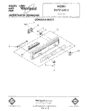 CONSOLE Diagram and Parts List for DU7216XS3  Whirlpool Dishwasher