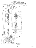 GEARCASE Diagram and Parts List for LSQ9010LW0  Whirlpool Washer