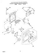 Part Location Diagram of 2183787T Whirlpool Dispenser Grille