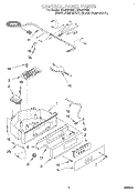 CONTROL PANEL Diagram and Parts List for GI1500PHB0  Whirlpool Ice Maker