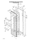 REFRIGERATOR DOOR Diagram and Parts List for KSSS42QDW02  KitchenAid Refrigerator