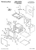 OVEN, LITERATURE Diagram and Parts List for KDRP462LSS0  KitchenAid Range