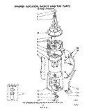 WASHER AGITATOR, BASKET AND TUB Diagram and Parts List for LT4900XMW0  Whirlpool Washer Dryer Combo