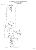 BRAKE AND DRIVE TUBE Diagram and Parts List for 3LBR8255EQ1  Whirlpool Washer