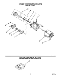 PUMP AND MOTOR, MISCELLANEOUS Diagram and Parts List for WU5750Y1  Roper Dishwasher