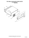 TOP GRILLE AND UNIT COVER PARTS Diagram and Parts List for KBFC42FTS05  KitchenAid Refrigerator