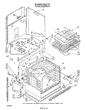 OVEN Diagram and Parts List for RM286PXV0  Whirlpool Microwave Oven Combo