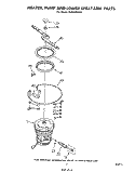HEATER, PUMP AND LOWER SPRAYARM Diagram and Parts List for DU5040XP0  Whirlpool Dishwasher