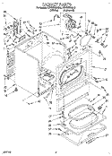 SECTION Diagram and Parts List for KEYE670BAL0  KitchenAid Dryer