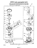 PUMP AND MOTOR Diagram and Parts List for DU4000XL0  Whirlpool Dishwasher