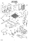 UNIT PARTS Diagram and Parts List for 8ED2WTKXRT00  Whirlpool Refrigerator