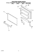 FREEZER DOOR, OPTIONAL Diagram and Parts List for KTRC19MKSS01  KitchenAid Refrigerator