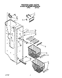 FREEZER LINER Diagram and Parts List for 8ED22DQXAN01  Whirlpool Refrigerator
