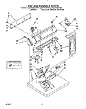 Part Location Diagram of 3393387 Whirlpool Top (Golden Harvest)