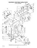 CONTROLS AND REAR PANEL Diagram and Parts List for LA5300XSW1  Whirlpool Washer