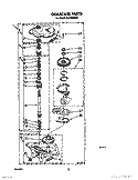 GEARCASE Diagram and Parts List for AL3132WL0  Whirlpool Washer