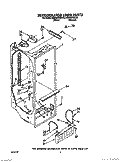 REFRIGERATOR LINER Diagram and Parts List for RS25AWXXW00  Roper Refrigerator
