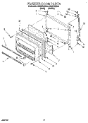 FREEZER DOOR, LIT/OPTIONAL Diagram and Parts List for ET22PKXEN00  Whirlpool Refrigerator
