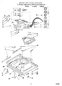 MACHINE BASE Diagram and Parts List for KAWS850GT0  KitchenAid Washer