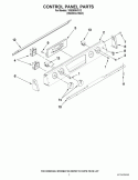 CONTROL PANEL PARTS Diagram and Parts List for YISE630VS12  Whirlpool Range