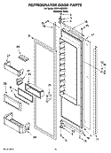 REFRIGERATOR DOOR PARTS Diagram and Parts List for KSSP42QMS03  KitchenAid Refrigerator