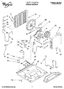 UNIT, LITERATURE Diagram and Parts List for ACU082XD0  Whirlpool Air Conditioner