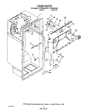 LINER Diagram and Parts List for ET22DMXWW01  Whirlpool Refrigerator