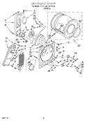 SECTION Diagram and Parts List for KEYL507WWH0  KitchenAid Dryer