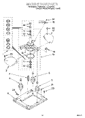 MACHINE BASE Diagram and Parts List for LTG5243DQ1  Whirlpool Washer Dryer Combo