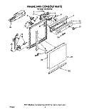 FRAME AND CONSOLE Diagram and Parts List for DP8700XYN0  Whirlpool Dishwasher