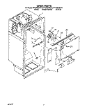 LINER Diagram and Parts List for ET18ZKXWW10  Whirlpool Refrigerator