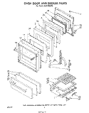 Part Location Diagram of 878827 Whirlpool Lining, Oven Door