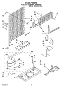 UNIT PARTS Diagram and Parts List for NWT8501S01  Whirlpool Refrigerator