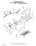 ICEMAKER PARTS Diagram and Parts List for GI5FVAXYQ00  Whirlpool Refrigerator