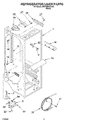 REFRIGERATOR LINER PARTS Diagram and Parts List for BRS70BBANA00  Whirlpool Refrigerator