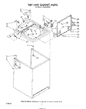TOP AND CABINET , LITERATURE AND OPTIONAL Diagram and Parts List for LA6680XSW0  Whirlpool Washer