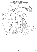 CONTROL Diagram and Parts List for KSRG27FKBL03  KitchenAid Refrigerator