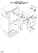 LINER Diagram and Parts List for ET22DKXBN01  Whirlpool Refrigerator