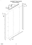 CABINET TRIM Diagram and Parts List for KSSS36QDW00  KitchenAid Refrigerator