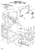 LINER PARTS Diagram and Parts List for ET1FTTXKT03  Whirlpool Refrigerator