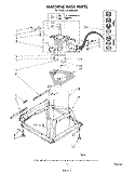 MACHINE BASE Diagram and Parts List for LA7000XSW1  Whirlpool Washer