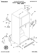 CABINET Diagram and Parts List for TT18DKXDN03  Estate Refrigerator
