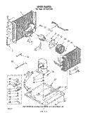 UNIT Diagram and Parts List for AC1504XM0  Whirlpool Air Conditioner