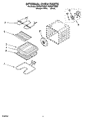 INTERNAL OVEN PARTS Diagram and Parts List for YGBS277PDQ9  Whirlpool Wall Oven