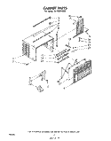 CABINET PARTS Diagram and Parts List for ACP052XM0  Whirlpool Air Conditioner