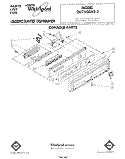 CONSOLE Diagram and Parts List for DU7500XR2  Whirlpool Dishwasher