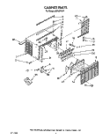 CABINET Diagram and Parts List for AR0500XW3  Whirlpool Air Conditioner