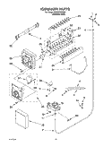 ICEMAKER Diagram and Parts List for GD25SFXHS05  Whirlpool Refrigerator