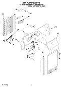 AIR FLOW PARTS Diagram and Parts List for BRS70EMANA00  Whirlpool Refrigerator